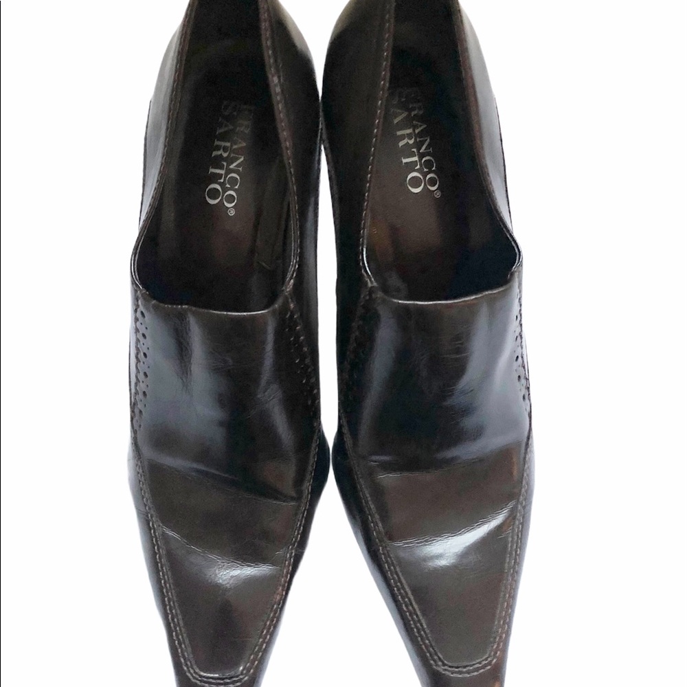 Vintage Franco Sarto Handmade Brown Leather heels